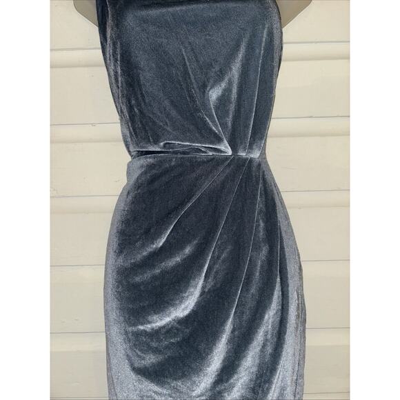 Baltic Born Velvet One Shoulder Dress Size L - Picture 4 of 8